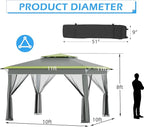 ECOTOUGE 11 FT Pop Up Canopy Tent - Image 6