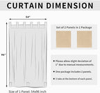 Easy-Going Outdoor Patio Curtains Detachable Tab Top Windproof Weatherproof - Image 6