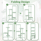 iDavosic.ly Plant Stand Indoor Outdoor, 5 Tier Corner Metal Flower Display - Image 9