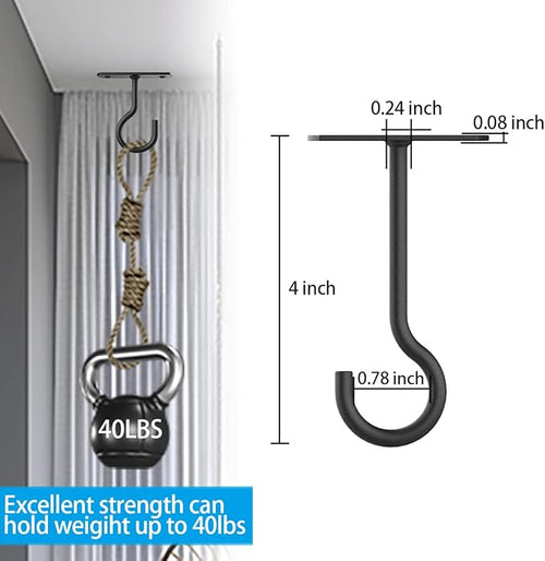 4in Ceiling Hooks for Hanging Plants 4Pack for Plants - Image 2