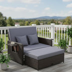 Tangkula Patio Rattan Daybed - Image 2