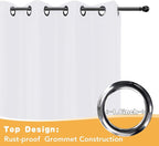 HolidayIdeas White Outdoor Curtains - Image 4