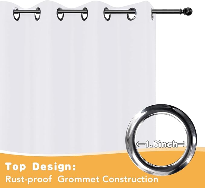 HolidayIdeas White Outdoor Curtains - Image 4