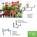Achla Designs C-20C Copper Plated Flower Box, Medium Window Flowerbox Planter - Image 7