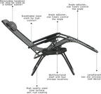 FDW Set of 2 Lawn Outdoor Deck Camping Folding Patio Beach Anti Recliner Pool - Image 3
