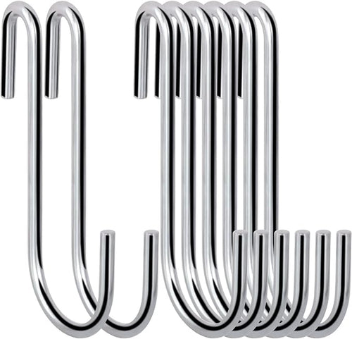 30 Pack Heavy Duty S Hooks Pan Pot Holder Rack Hooks Hanging Hangers S Shaped by ESFUN