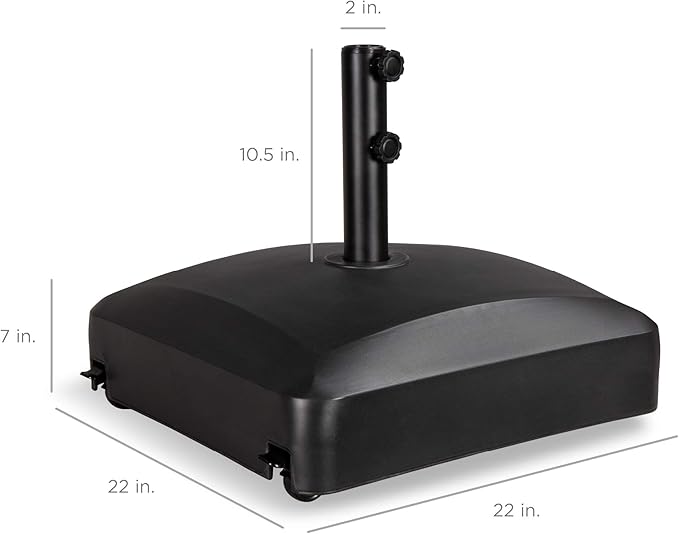 Best Choice Products 123lb Capacity Fillable Mobile Umbrella Base Heavy Duty - Image 7