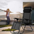 FDW Zero Gravity Lawn Lounge Chairs Set of 2 - Image 4