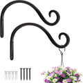 BOLITE Plant Hangers Outdoor Indoor, 12 Inch Wall Plant Hooks, Metal Bird by Bolite