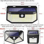 Aootek Solar Outdoor Motion Sensor Lights 2500Lm Solar Panel to 15.3 in² and 3 - Image 3