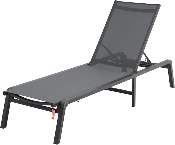 VEVOR Chaise Lounge Chair Outdoor, Aluminum Patio Lounge Chairs - Image 6
