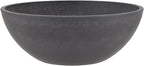 PSW Pot Collection M30DC 12-inch Plastic/Stone/Wood Composite Low Bowl Planter by PSW