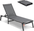 VEVOR Chaise Lounge Chair Outdoor, Aluminum Patio Lounge Chairs by VEVOR