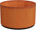 PLANTERCRAFT Corten Steel Metal Planter Box, Round Sizes, Modern Garden Steel by Plantercraft