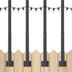 4 Pack String Light Poles, 2.8 Ft Light Poles by Mutovlin