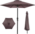 Best Choice Products 10ft Outdoor Table Compatible Steel Polyester Market Patio by BestChoiceProducts