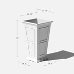 Veradek Fairmont Tall Plastic Planter - Image 3