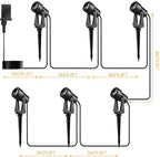 Low Voltage Landscape Lighting, 6 Pack Outdoor LED Landscape Spotlights - Image 3
