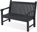 Psilvam Garden Bench, 2-Person Poly Lumber Patio Bench, All-Weather Outdoor by PsilvamGardenFurniture