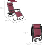 Best Choice Products Folding Zero Gravity Outdoor Recliner Patio Lounge Chair - Image 3