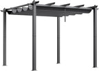 VEVOR 10'x10' Outdoor Retractable Pergola - Image 9
