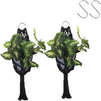 Artilady 2 Pack Black Macrame Plant Hanger Indoor - Image 6