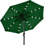 Best Choice Products 10ft Solar Polyester LED Lighted Patio Umbrella w/Tilt by BestChoiceProducts