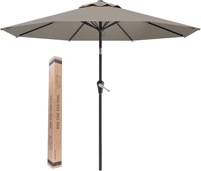 AreShark 9 FT Patio Umbrella for Outdoor, Outdoor Umbrella - Image 8