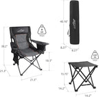 FAIR WIND Oversized Padded Camping Chair - Image 3