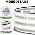 Galvanized Raised Garden Bed 4×4×1 FT, Round Metal Raised Garden Bed Outdoor - Image 3