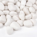 15 lbs White Rocks for Landscaping, 1-2 inch Decorative Rocks for Plants Indoor by OutdoorD%C3%A9cor