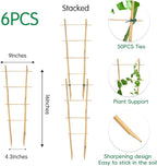 Bamboo Trellis 16" Ladder Vertical Gardening Plant Trellis - Image 4