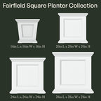 Mayne Fairfield 24-Inch Self Watering Square Planter Box, Weather-Resistant and - Image 8