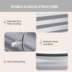 2 Pack 4x2x1FT Galvanized Raised Garden Beds, Raised Garden Bed - Image 5