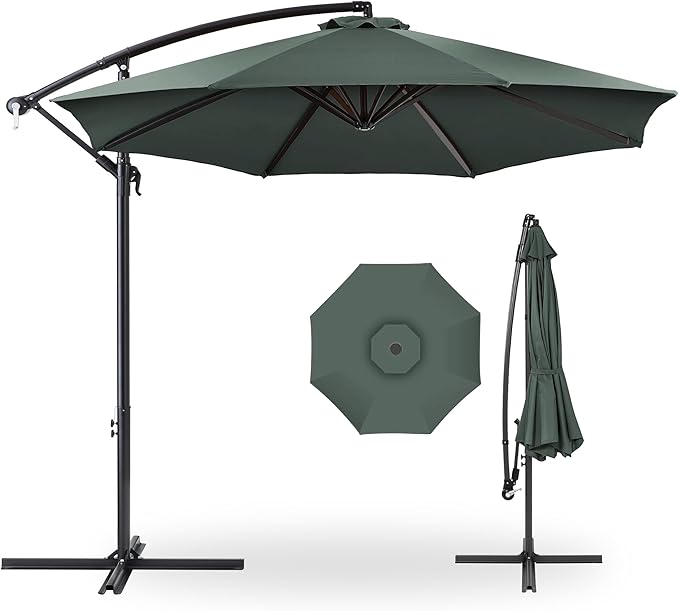 Best Choice Products 10ft Offset Cantilever Hanging Market Patio Umbrella by BestChoiceProducts