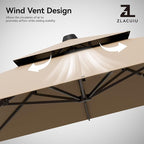 9x12FT Cantilever Patio Umbrella - Image 7