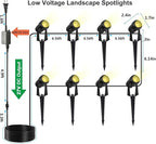SUNTHIN Outdoor Landscape Lighting, 8 Pack LED Spot Lights Kit - Image 5