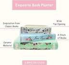 Small Book-Shaped Decorative Planter - Image 3