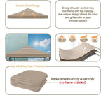 119''x119'' Canopy Replacement Top Double Tiered Gazebo Cover - Image 4