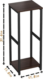 Plant Stand Indoor Corner Tall 2 Tier Metal Modern Flower Storage Plant Shelf - Image 6