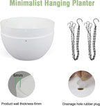 12 inch Large Hanging Planters for Indoor Outdoor Plants, 2 Pack Hanging Flower - Image 4