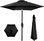 Best Choice Products 7.5ft Heavy-Duty Round Outdoor Market Table Patio Umbrella by BestChoiceProducts