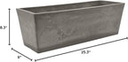 Arcadia Garden Products U65CT Plastic/Stone/Wood Composite Simplicity Window Box - Image 8