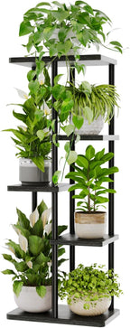 Bamworld Plant Stand Indoor, Corner 5 Tier Metal Plant Shelf by Bamworld