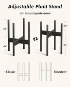 Adjustable Plant Stand Indoor, Bamboo Plant Stand Fits 8 9 10 11 12 Inches - Image 4