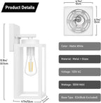 BesLowe Outdoor Wall Light Fixtures, Exterior Waterproof Wall Lanterns - Image 5