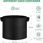 NYONG 12-Pack 20 Gallon Thickened Non-Woven Grow Bags, Aeration Fabric Pots - Image 2