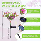Neporal Garden Solar Lights Outdoor Waterproof IP65, 2PK Phalaenopsis Solar - Image 6