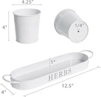 Barnyard Designs Indoor Herb Garden Planter Set - Image 7