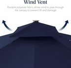 Best Choice Products 12x12ft LED Cantilever Patio Umbrella w/Base Included & - Image 7